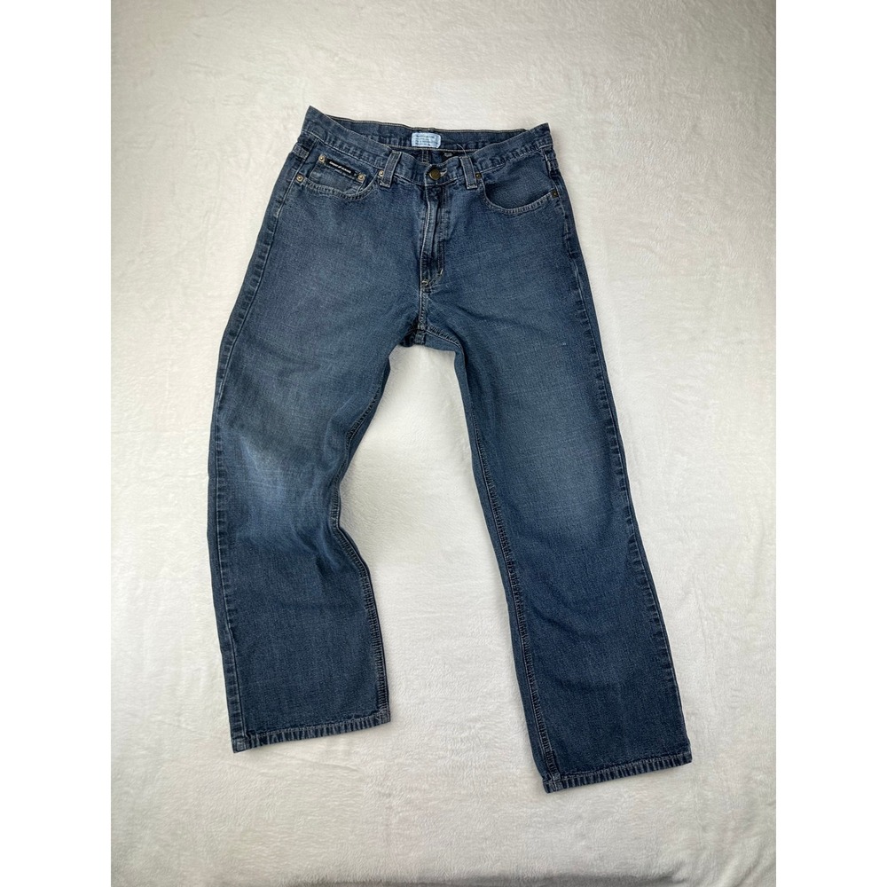 DKNY Jeans Mens 32x30 Straight Leg Blue Denim Y2K Classic Fit Cotton